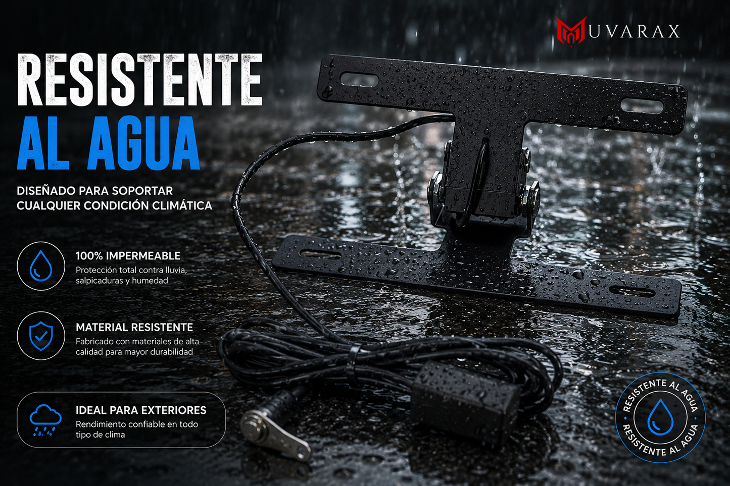 Portaplaca Retráctil Eléctrico para Moto — Oculta tu placa en 1 segundo