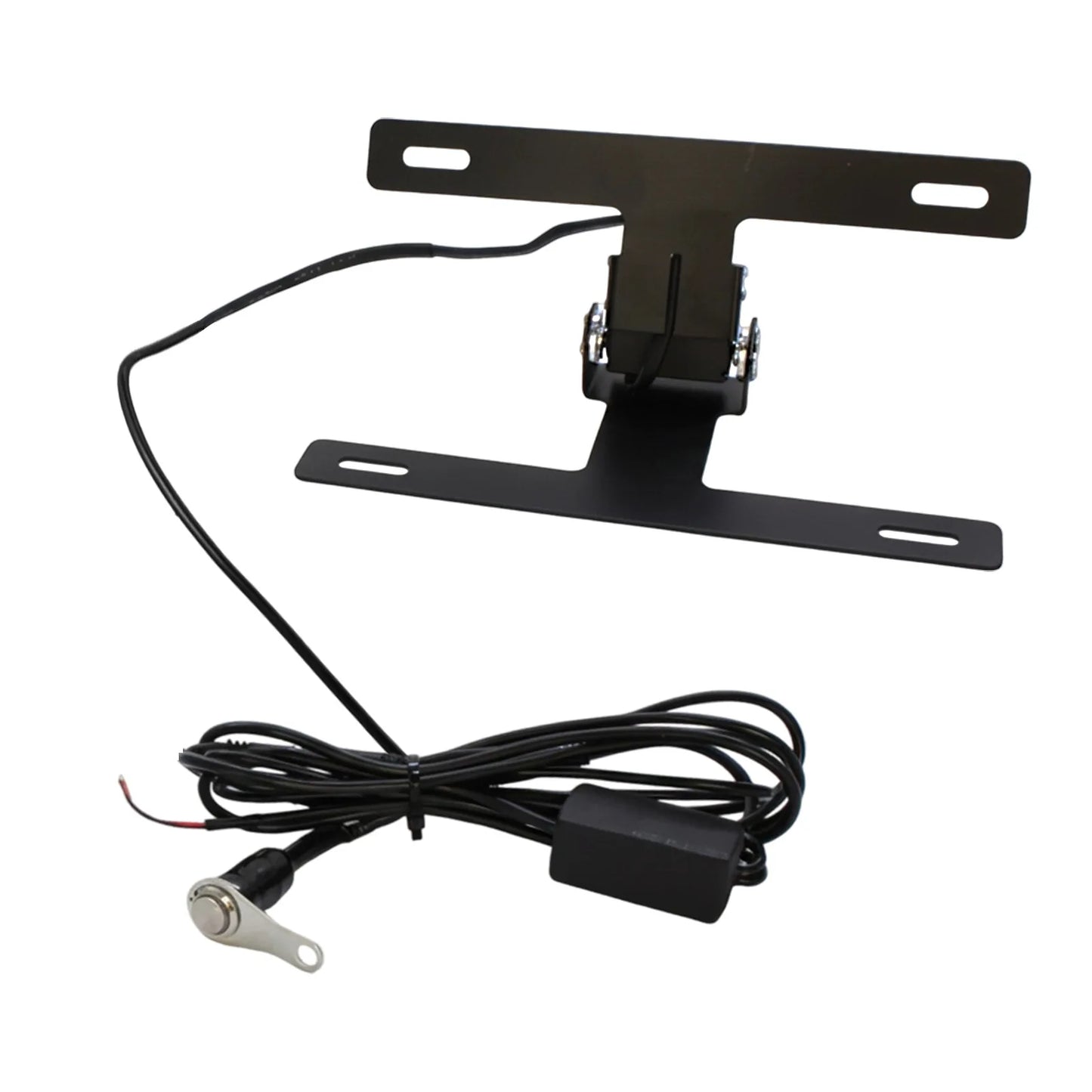 Motorcycle License Plate Holder Tail Fender Bracket LED Light Waterproof Rustproof Durable Pre-Wired Easy Installation