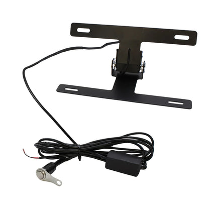 Motorcycle License Plate Holder Tail Fender Bracket LED Light Waterproof Rustproof Durable Pre-Wired Easy Installation