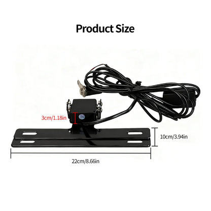 Motorcycle License Plate Holder Tail Fender Bracket LED Light Waterproof Rustproof Durable Pre-Wired Easy Installation