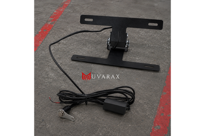 Portaplaca Retráctil Eléctrico para Moto — Oculta tu placa en 1 segundo